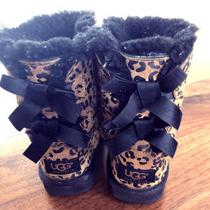 Girls Leopard Print UGG Boots